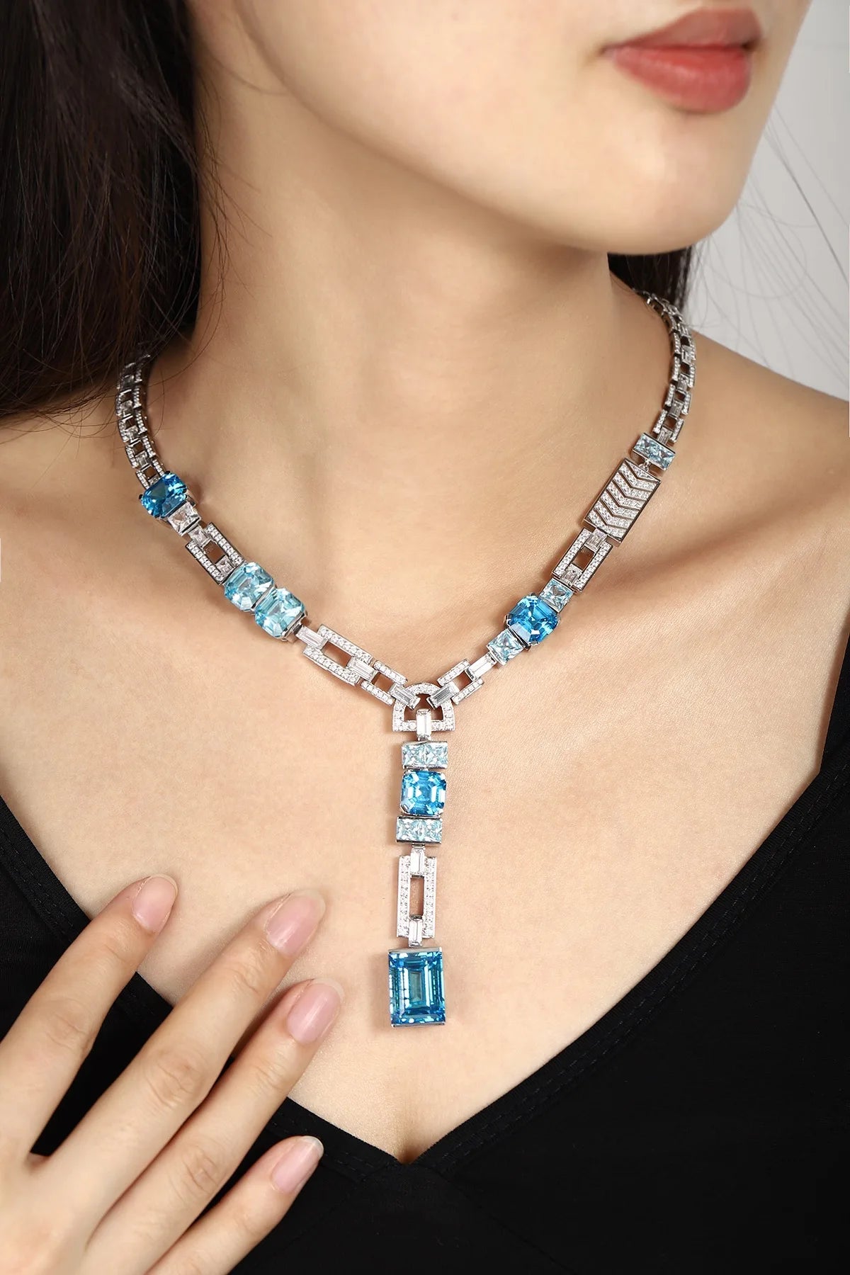 Gemfiori Cultivate Moissanite Necklace Material for Customizable Ladies' Necklaces of High Quality Customized Necklace Chain