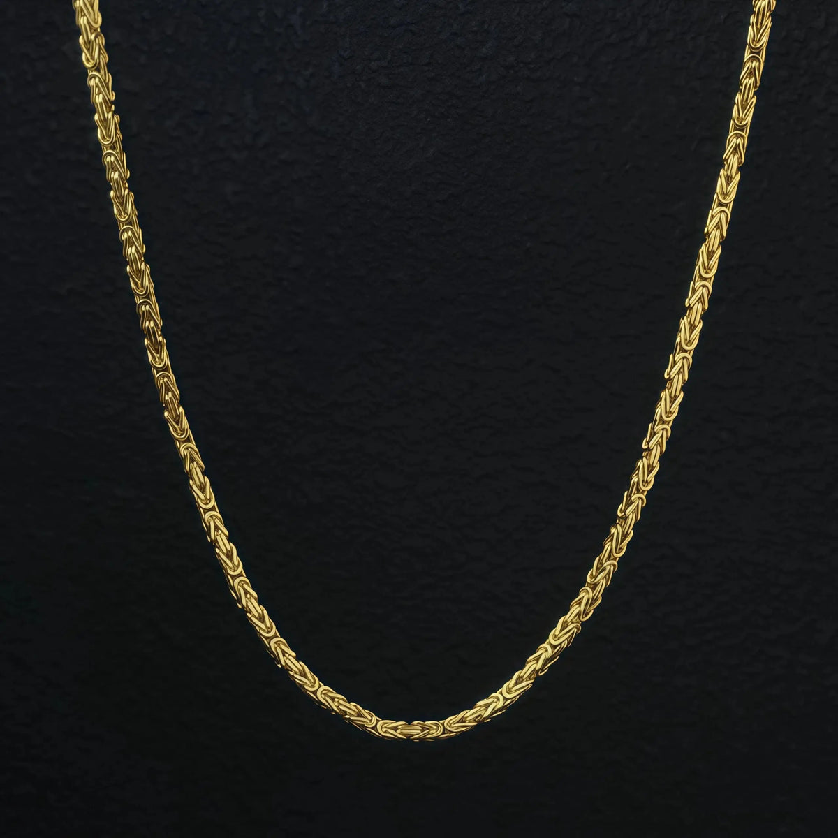 Wholesale StarPaGo 925 Sterling Silver Hip Hop Necklace 2.5mm King Chain Byzantine Link Rhodium Plated Unisex Gift Party