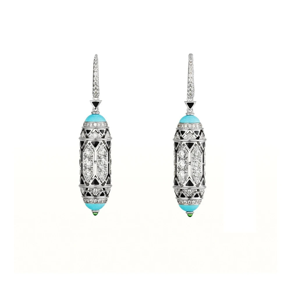 MUSHAN Jewelry Factory S925 Sterling Silver Earrings With Electroplated Gold and Enamel Craftsmanship Are Best Selling