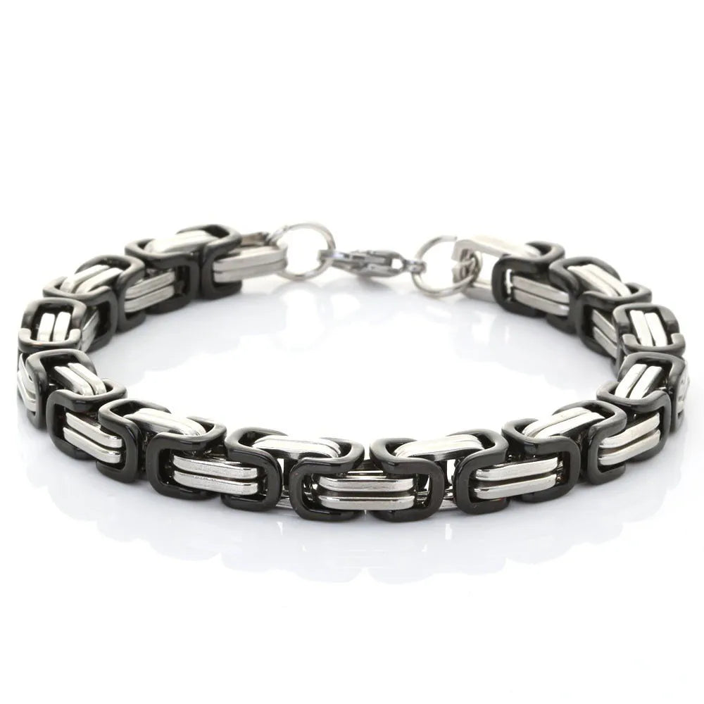 REBEL Korean-style Trendy Hip-hop Style Unisex Thick Chain & Link Stainless Steel Bracelet High-quality Jewelry Jinhua RT01