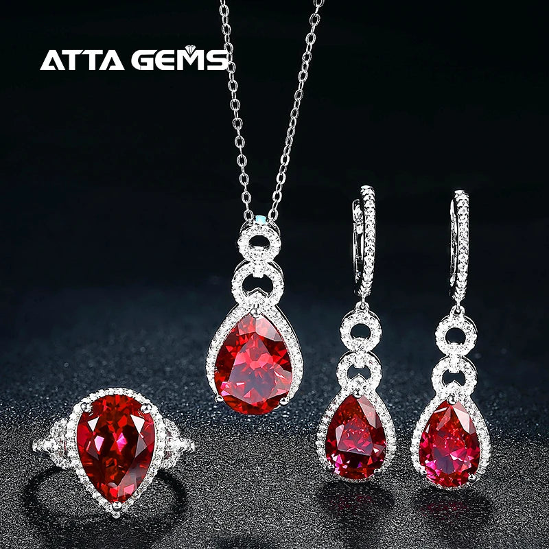 Zultanite Diaspore Gemstone Jewelry Set for Women Solid 925 Sterling Silver Ring Earrings Necklace Handmade Jewelry Set