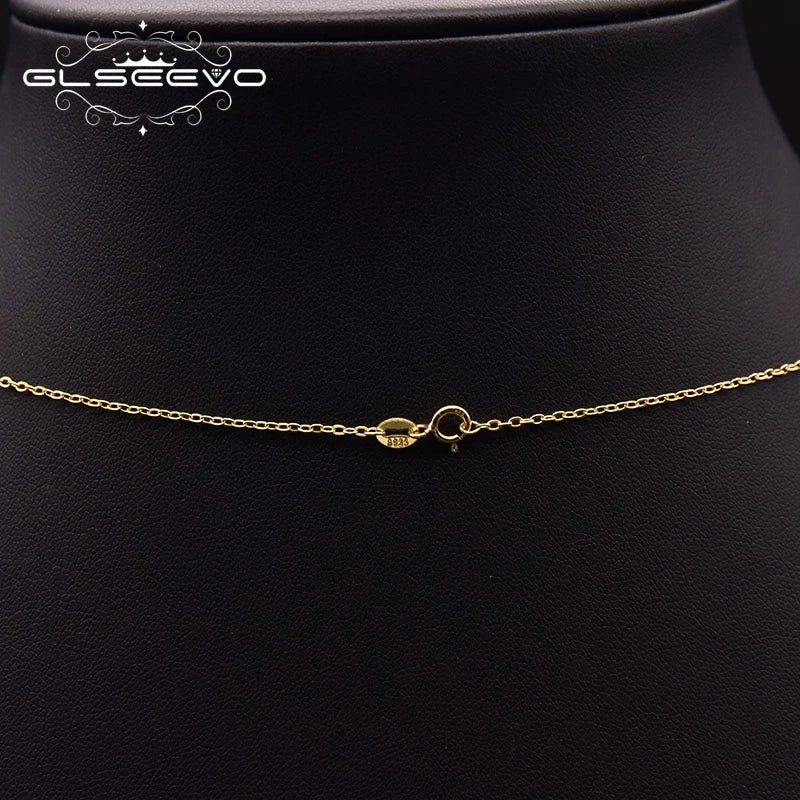 Natural Freshwater Pearl Necklace 925 Sterling Silver Woman Engagement Chain Necklace Fashion Jewelry Accessories