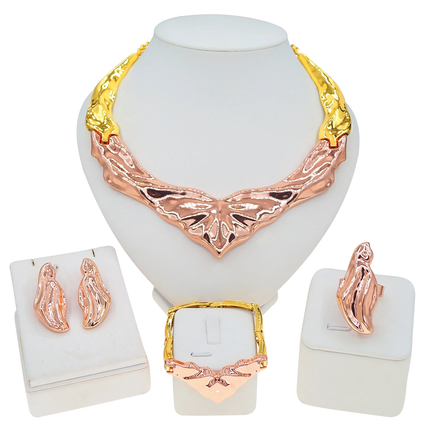 Zhuerrui Italiano Gold Designs Women Jewellery Set Party Fine Costume Jewelry Set Luxury Big Necklace Jewellery SetX0006830