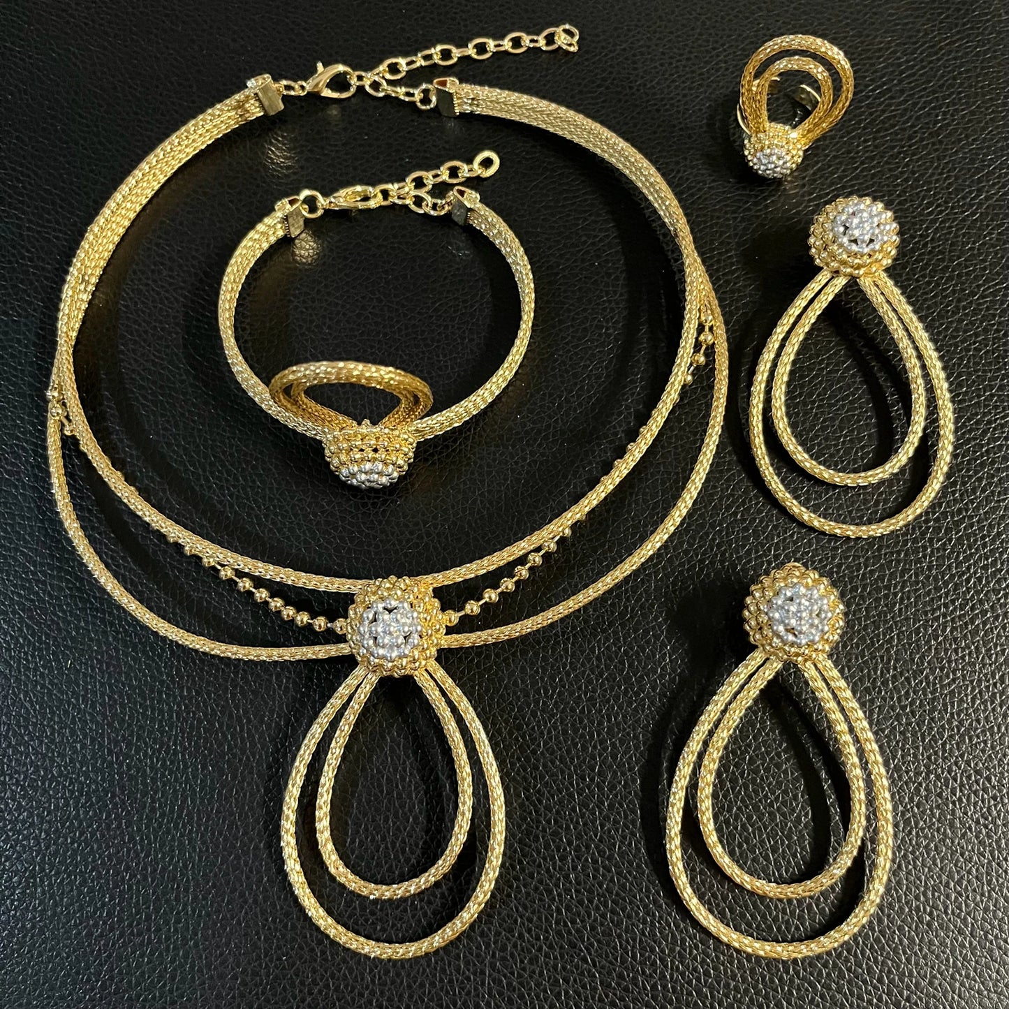 Zhuerrui Italiano Gold Designs Women Jewellery Set Party Fine Costume Jewelry Set Luxury Big Necklace Jewellery Sets X0004030