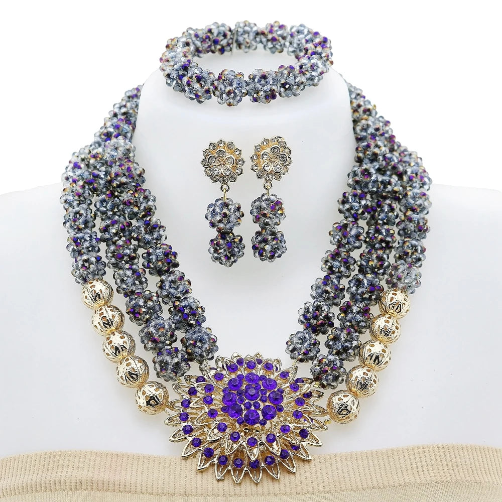 Zhuerrui Elegant Gold Coral Beads Design Set Gold Accessories Necklace Sets Exquisite Craftsmanship Suitable for Party YL340