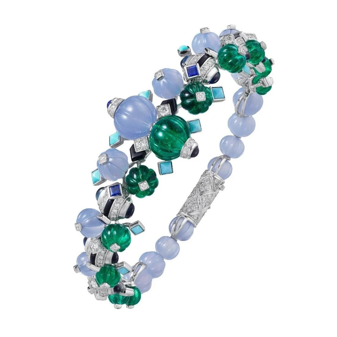 MUSHAN Jewelry Factory 925 Sterling Silver Bracelet Luxury Brand Designer High Carbon Diamond Tutti Frutti Bracelets Jewelry
