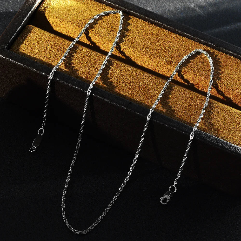 MUSHAN Jewelry Factory 2026 New Product S925 Silver Versatile Necklace Can Be Worn With Double Cross Chain and Pendant of 45cm