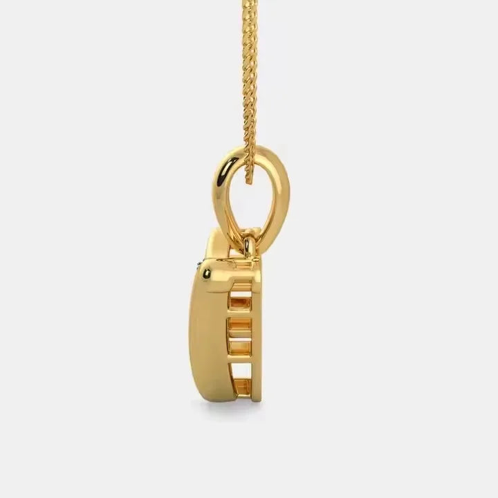 BiG-BOSS Premium Lab Grown Moissanite Letter V Silver Plated Cushion Cut Pendant Luxury Hip Hop Party Charm Jewelry Gift for Men Necklace