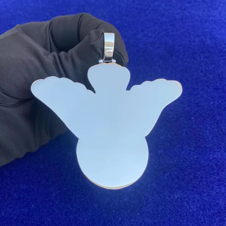 BiG-BOSS Iced Out Dove Bird Pendant Fully Moissanite Custom Hip Hop Statement Jewellery for Men