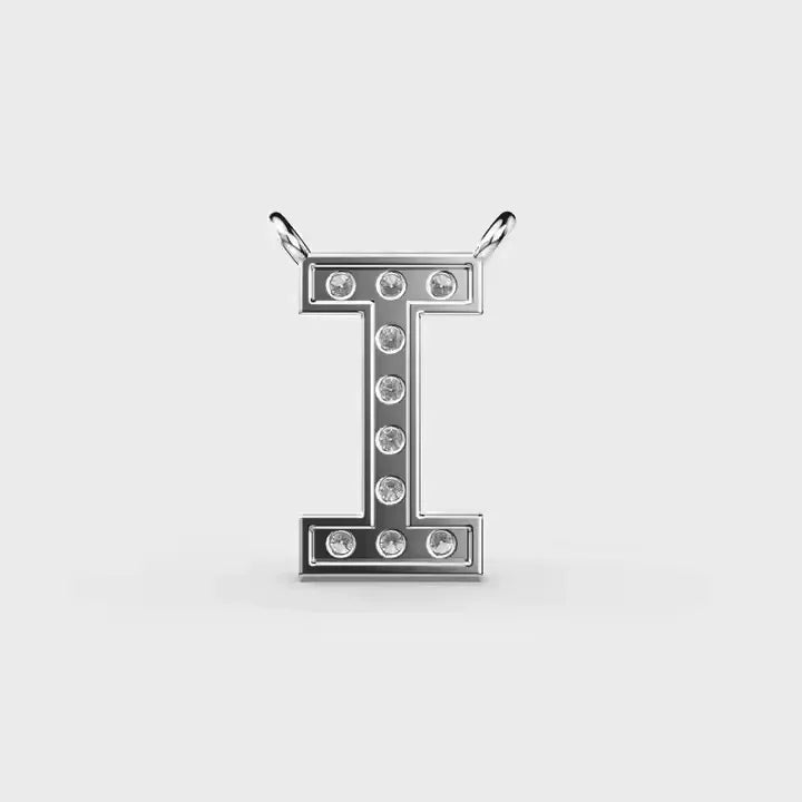 BiG-BOSS Incredible I Moissanite Hip Hop Pendant Unisex Luxury Style Latest Silver Plated Letter Fine Jewelry Pendant Charm for Men Women
