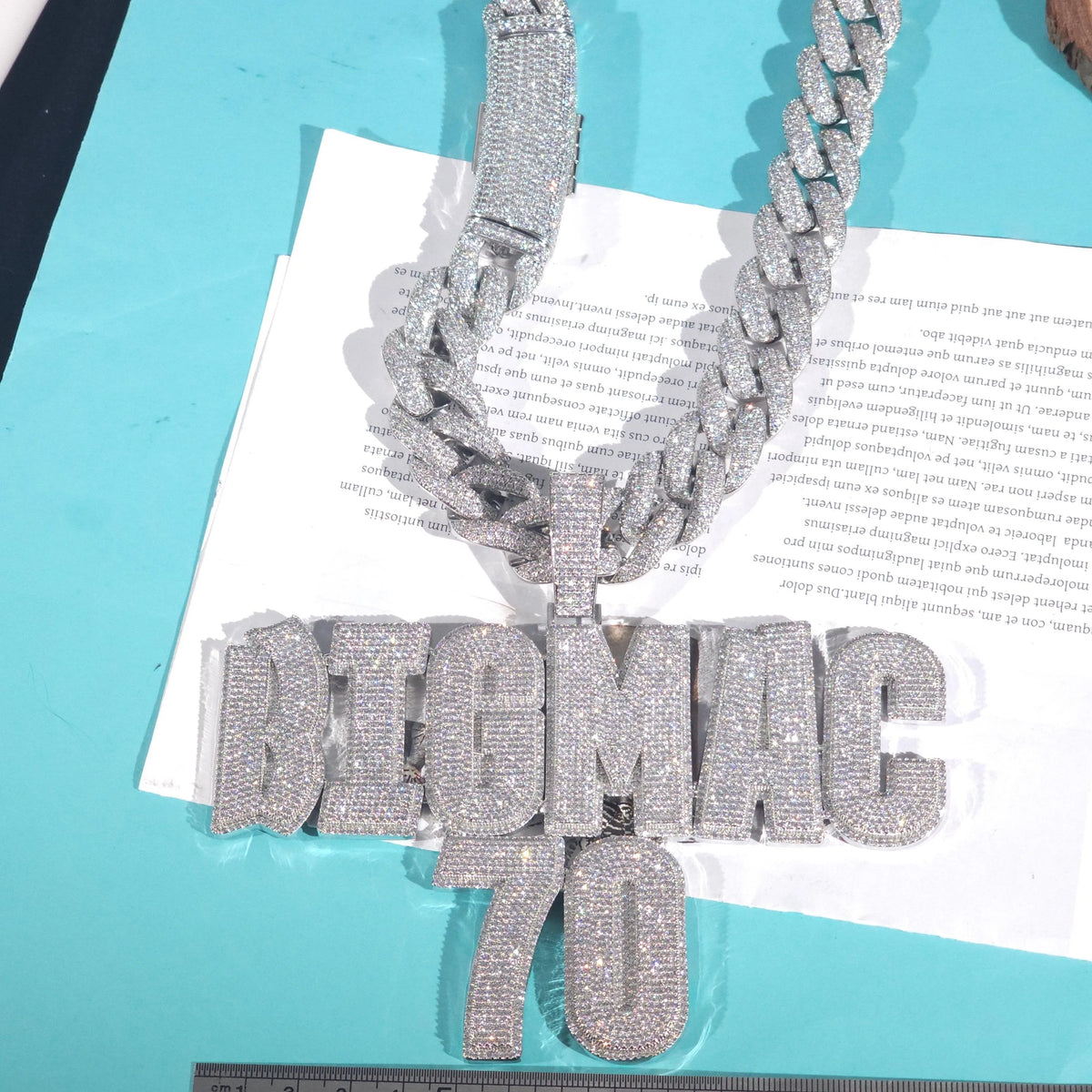 BiG-BOSS Buy Iced Out Custom Name Moissanite Necklace Cuban Link Chain Hip Hop Jewelry for Party Occasions in India