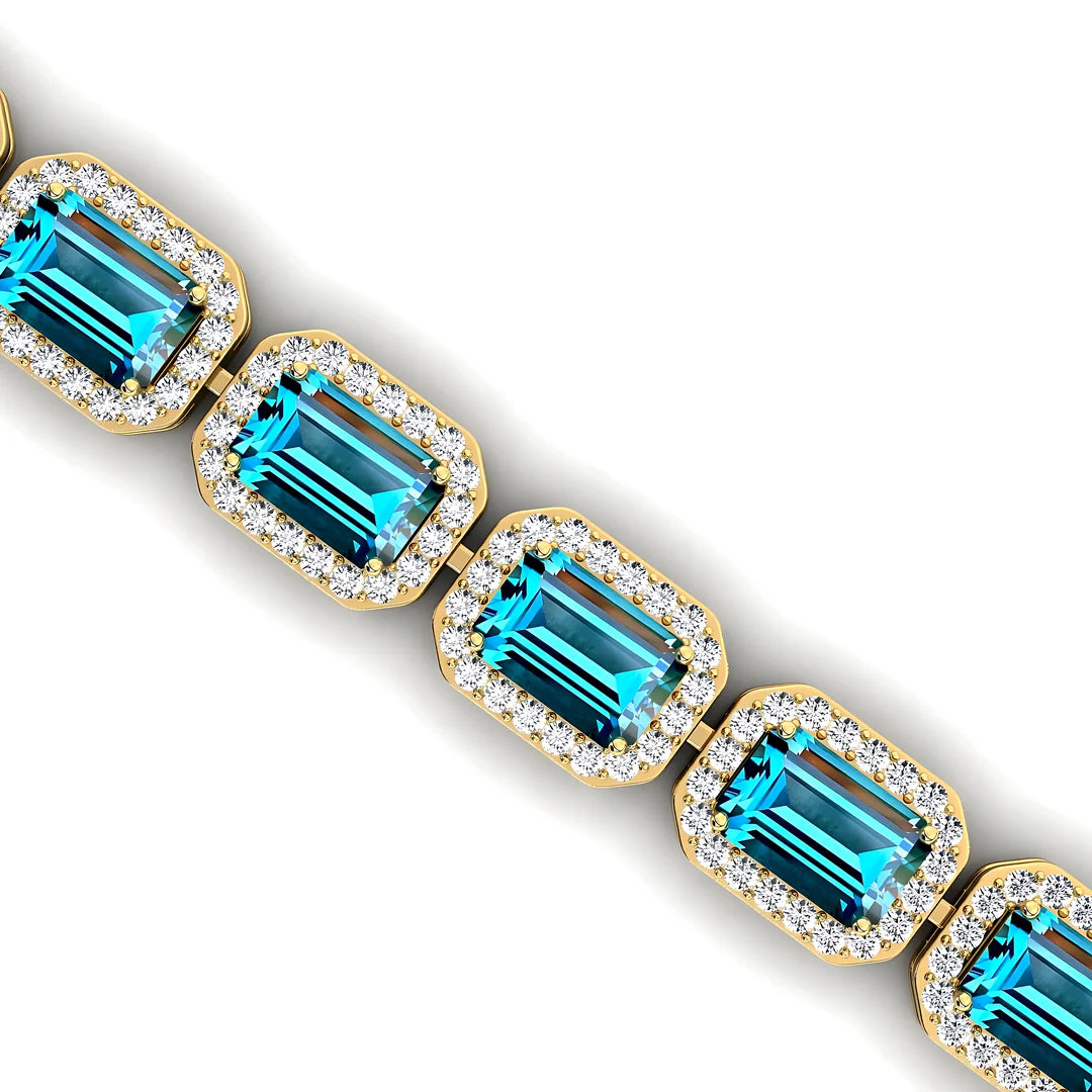 2025 Hot Selling Classic Round Brilliant Cut Diamond Tennis Bracelet Luxury 14K Gold Gift RTS