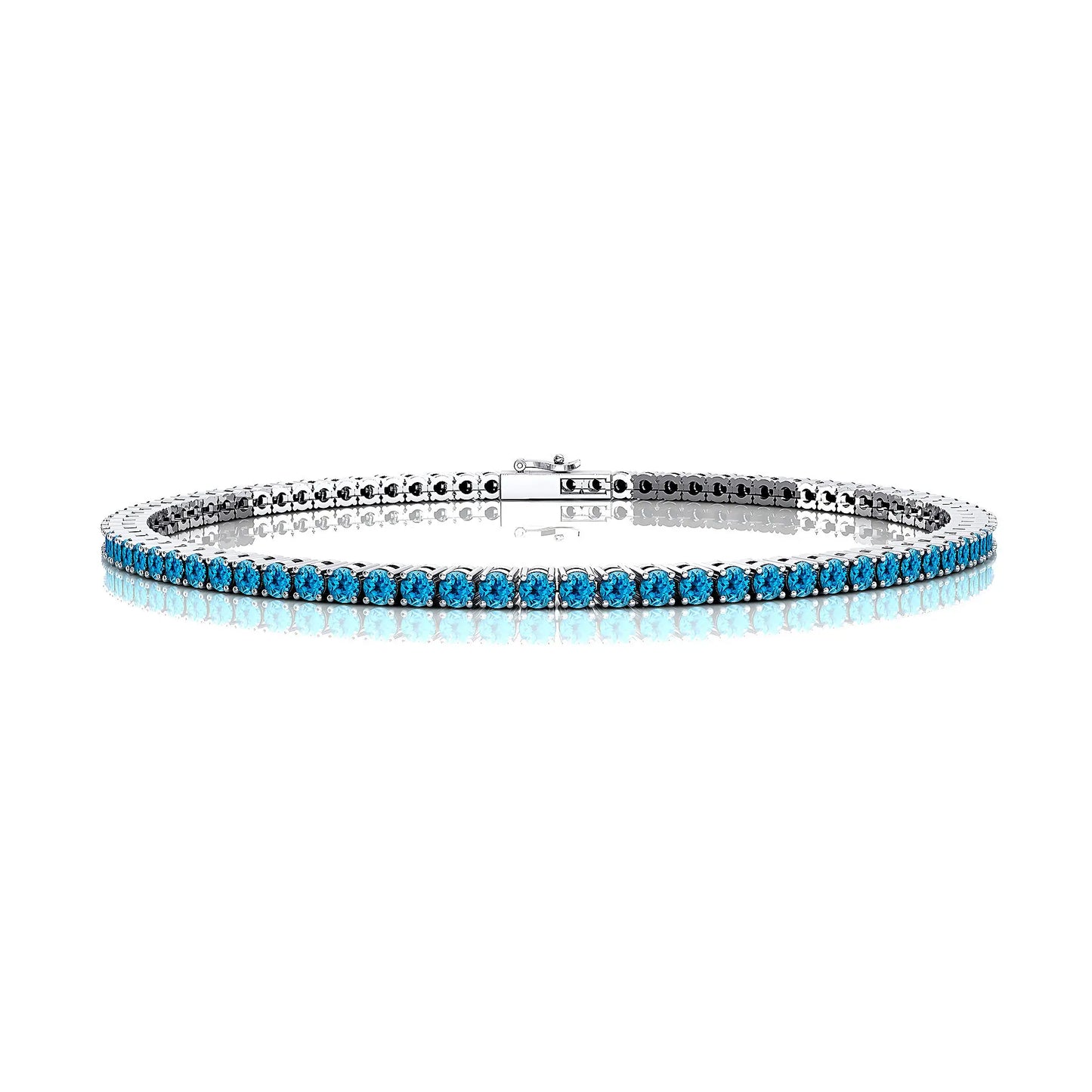 Genuine Natural Pure 14k Gold Classic Tennis Bracelet Her Valentine Gift Jewelry Party Wholesale