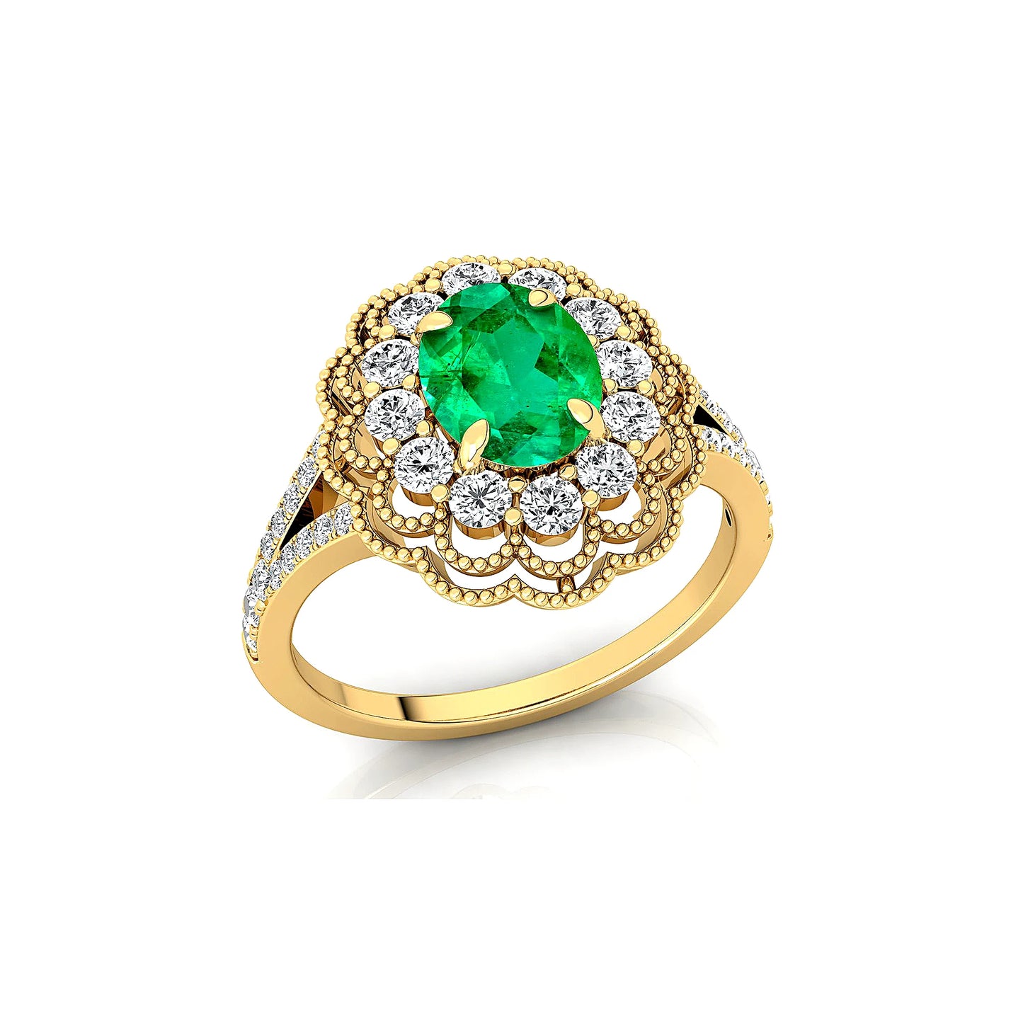 Solid Gold Natural Lab Grown Gemstone Fine Engagement Rings IGI Certified Real Diamonds Classic Design Custom Made Prong Set OEM