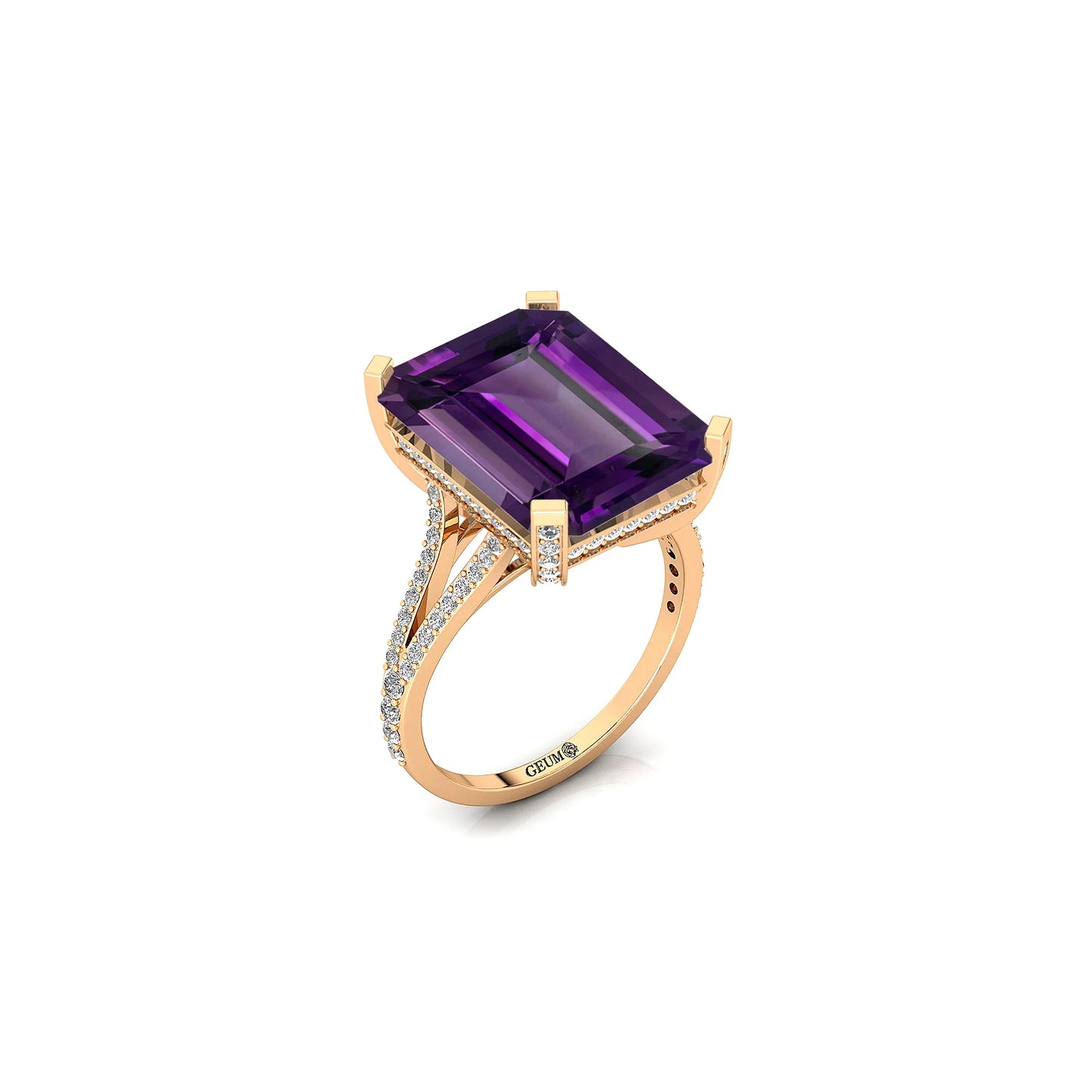 18K Pure Gold Natural Gemstone Round Brilliant Cut Wedding Ring Rhodium Plated Luxury IGI Certificate Jewelry Women