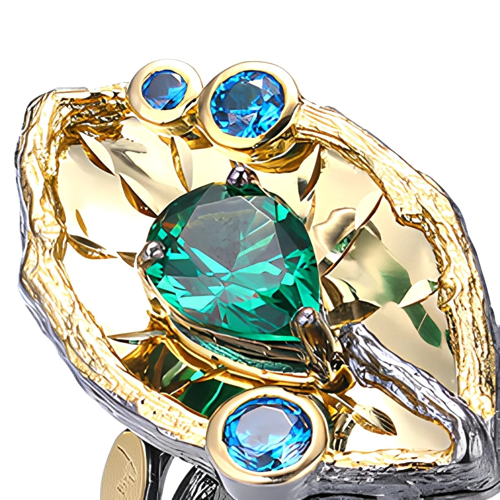 Handmade Latest Unique Designs 925 Sterling Silver Ring with Spinel Stone