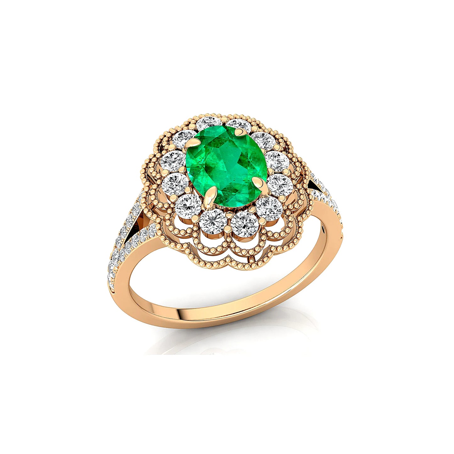 Solid Gold Natural Lab Grown Gemstone Fine Engagement Rings IGI Certified Real Diamonds Classic Design Custom Made Prong Set OEM