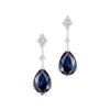 18Kt Solid Gold Trendy Stud Earrings Sets Fabulous Lab Grown Alexandrite Gemstone Real Diamonds Earrings Jewelry For Wife ODM