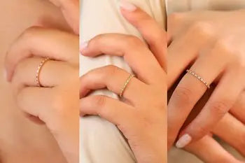 14k Pure Gold Alternating Full Eternity Ring Sapphire Gemstone Women Wedding Engagement Anniversary Party Classic Prong Setting