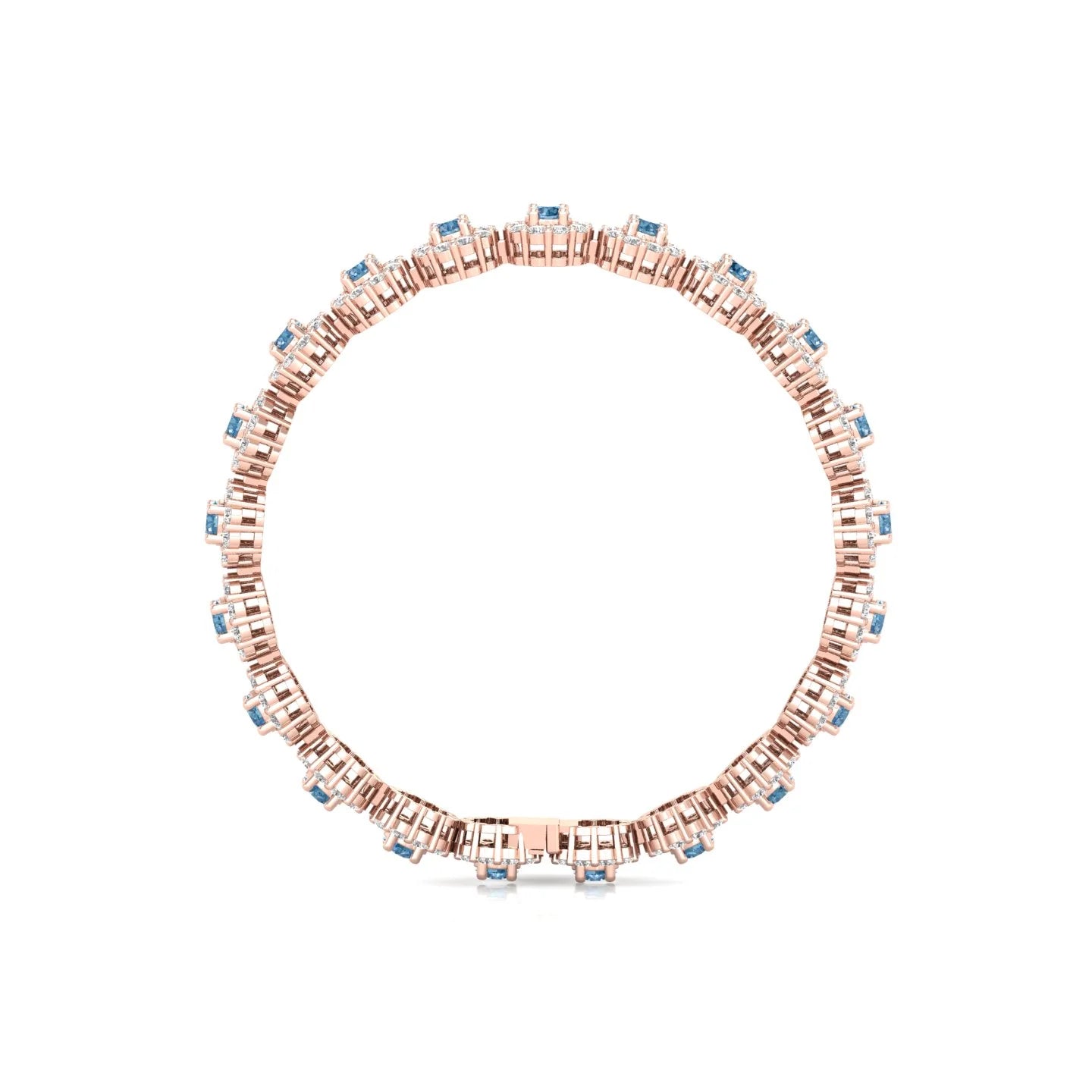 Best Selling TISHYA JEWELLERS 11.43ct Round Cut Diamond Women's Bracelet with Gold Plated 925 Sterling Silver Fine Jewelry