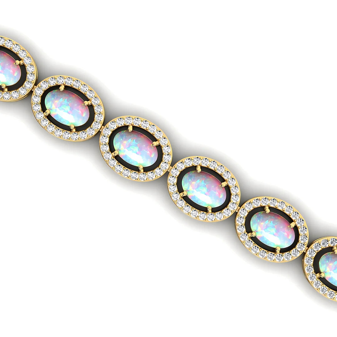 14K Gold Classic Wedding Tennis Bracelet with Real Diamonds Prong Setting Fine Jewelry Gift for Women & Men