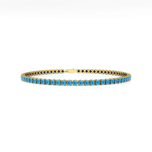 Genuine Natural Pure 14k Gold Classic Tennis Bracelet Her Valentine Gift Jewelry Party Wholesale