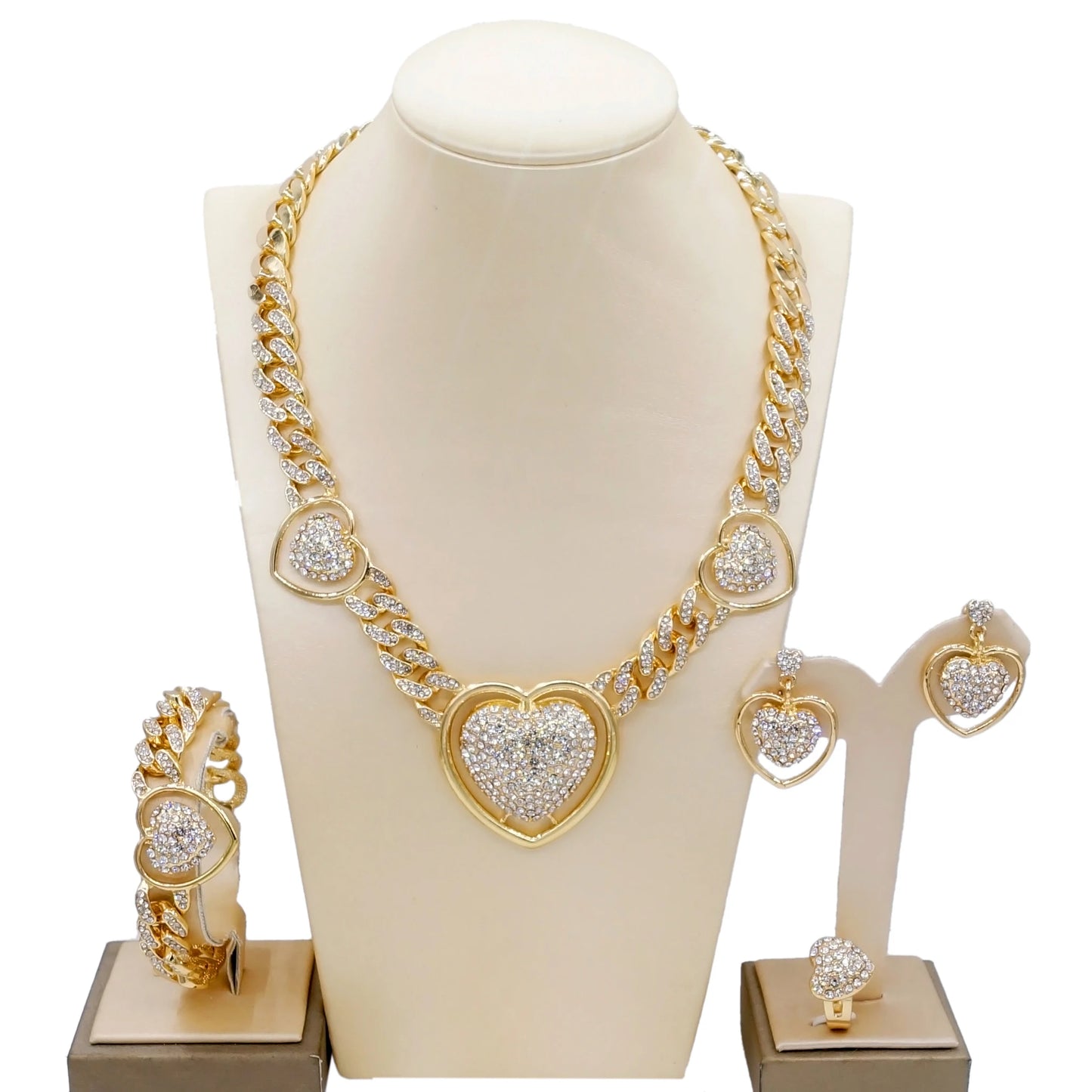 Zhuerrui Dubai Bridal Pendant Chain Jewelry Necklace Fashion Wedding Accessories Jewelry Set Z0013