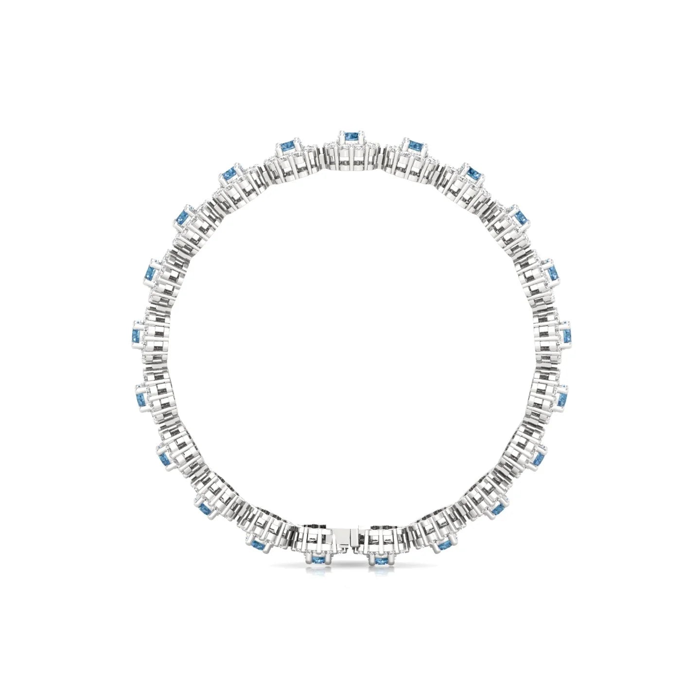 Best Selling TISHYA JEWELLERS 11.43ct Round Cut Diamond Women's Bracelet with Gold Plated 925 Sterling Silver Fine Jewelry