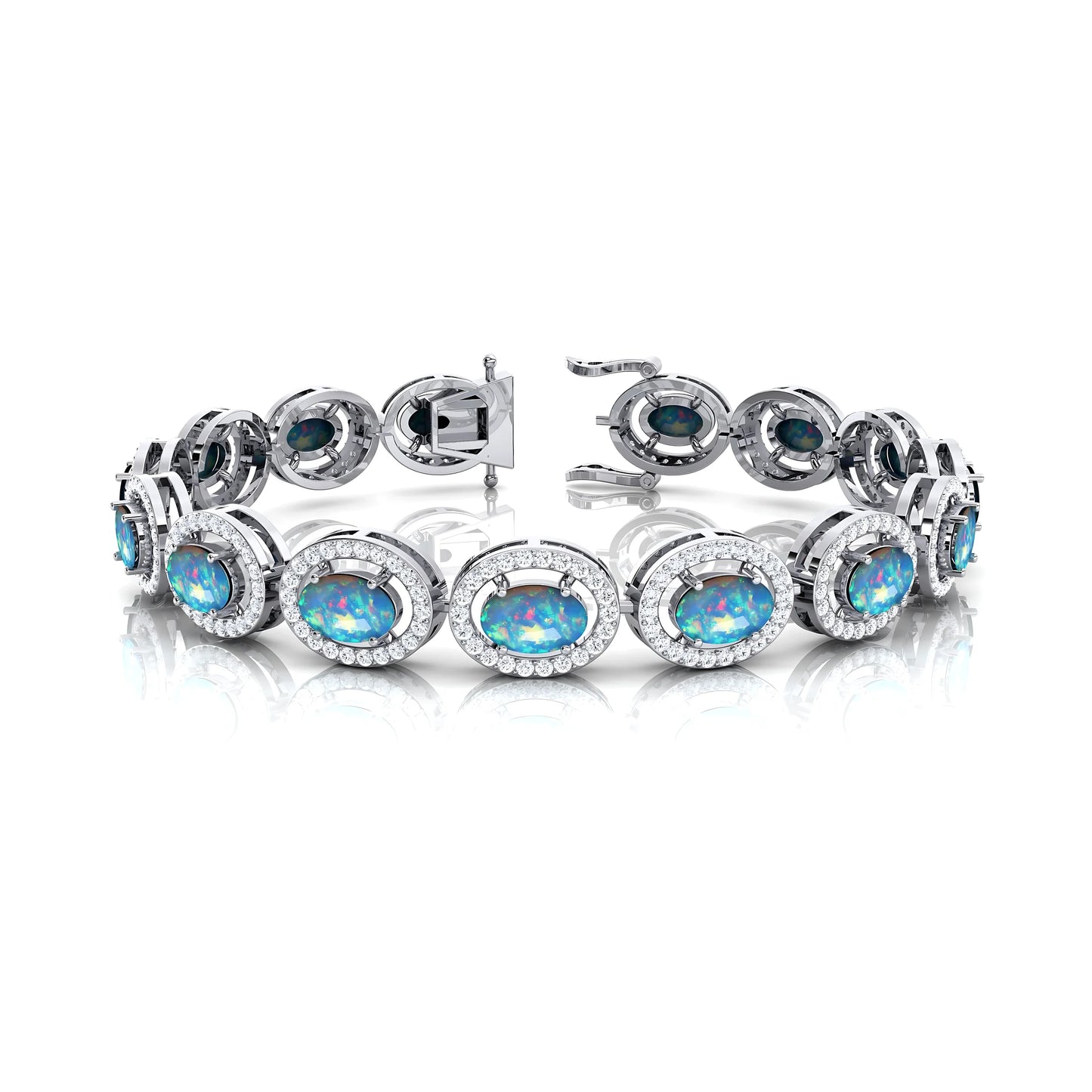 14K Gold Classic Wedding Tennis Bracelet with Real Diamonds Prong Setting Fine Jewelry Gift for Women & Men