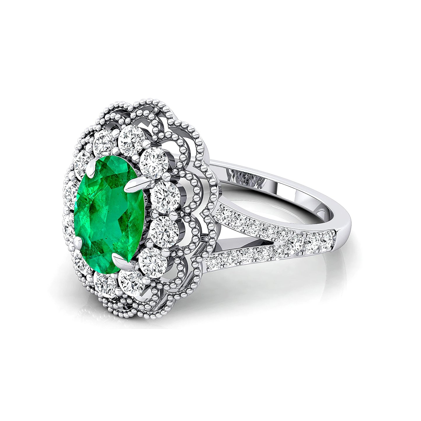 Solid Gold Natural Lab Grown Gemstone Fine Engagement Rings IGI Certified Real Diamonds Classic Design Custom Made Prong Set OEM