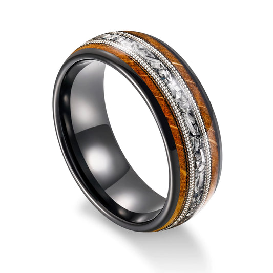 NEWLiFE REBEL Skyline Frame Tungsten Ring