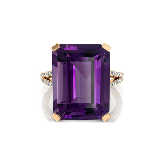 18K Pure Gold Natural Gemstone Round Brilliant Cut Wedding Ring Rhodium Plated Luxury IGI Certificate Jewelry Women