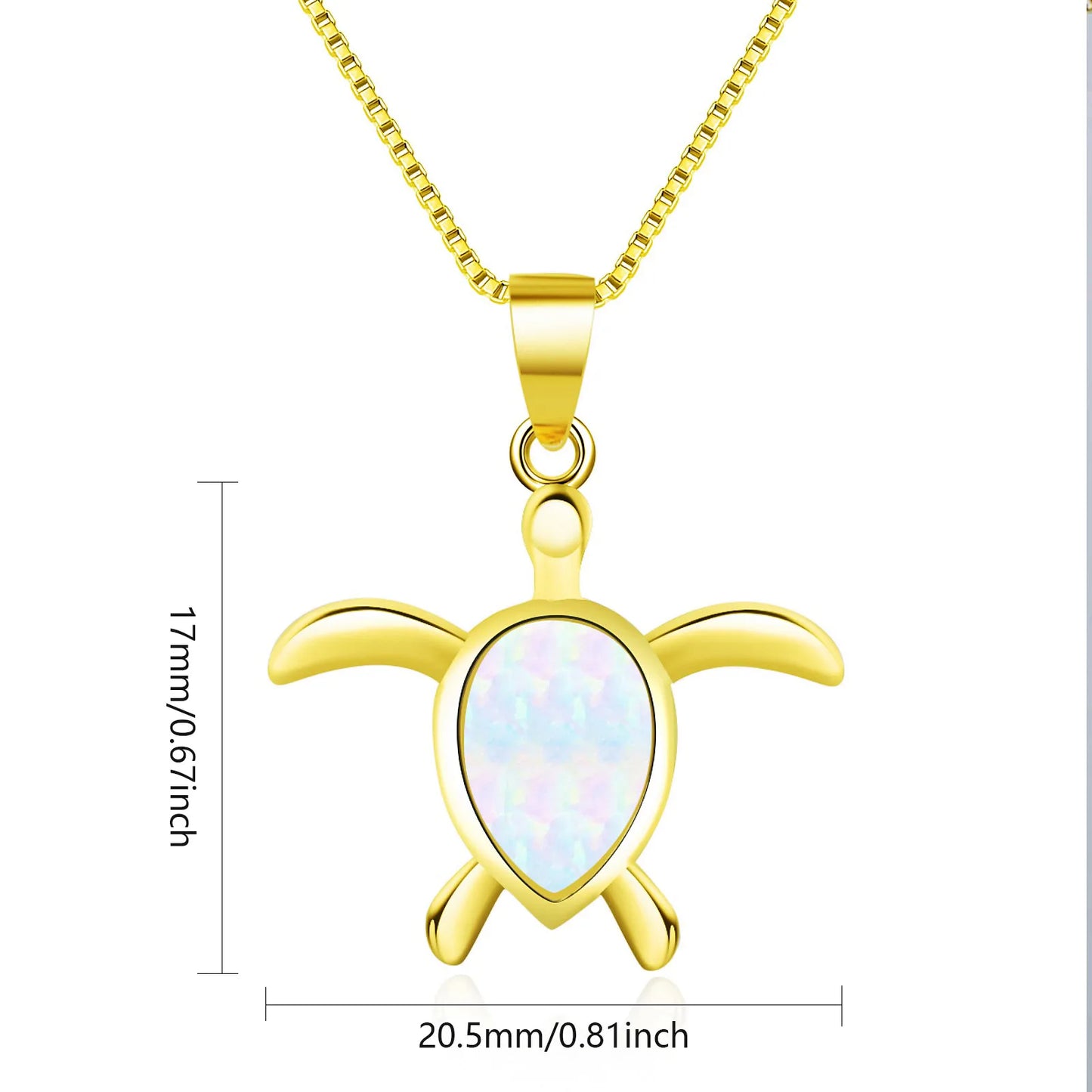 Tiktok Ins Fashionable Sporty Christian Gold Plated Brass Copper Alloy Link Chain Animal Shape Opal Pendant Necklace for Party
