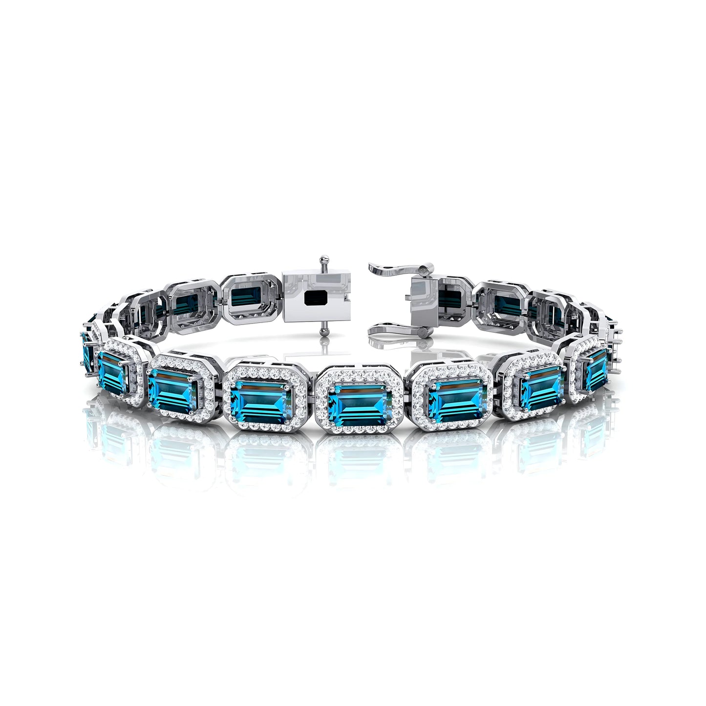 2025 Hot Selling Classic Round Brilliant Cut Diamond Tennis Bracelet Luxury 14K Gold Gift RTS