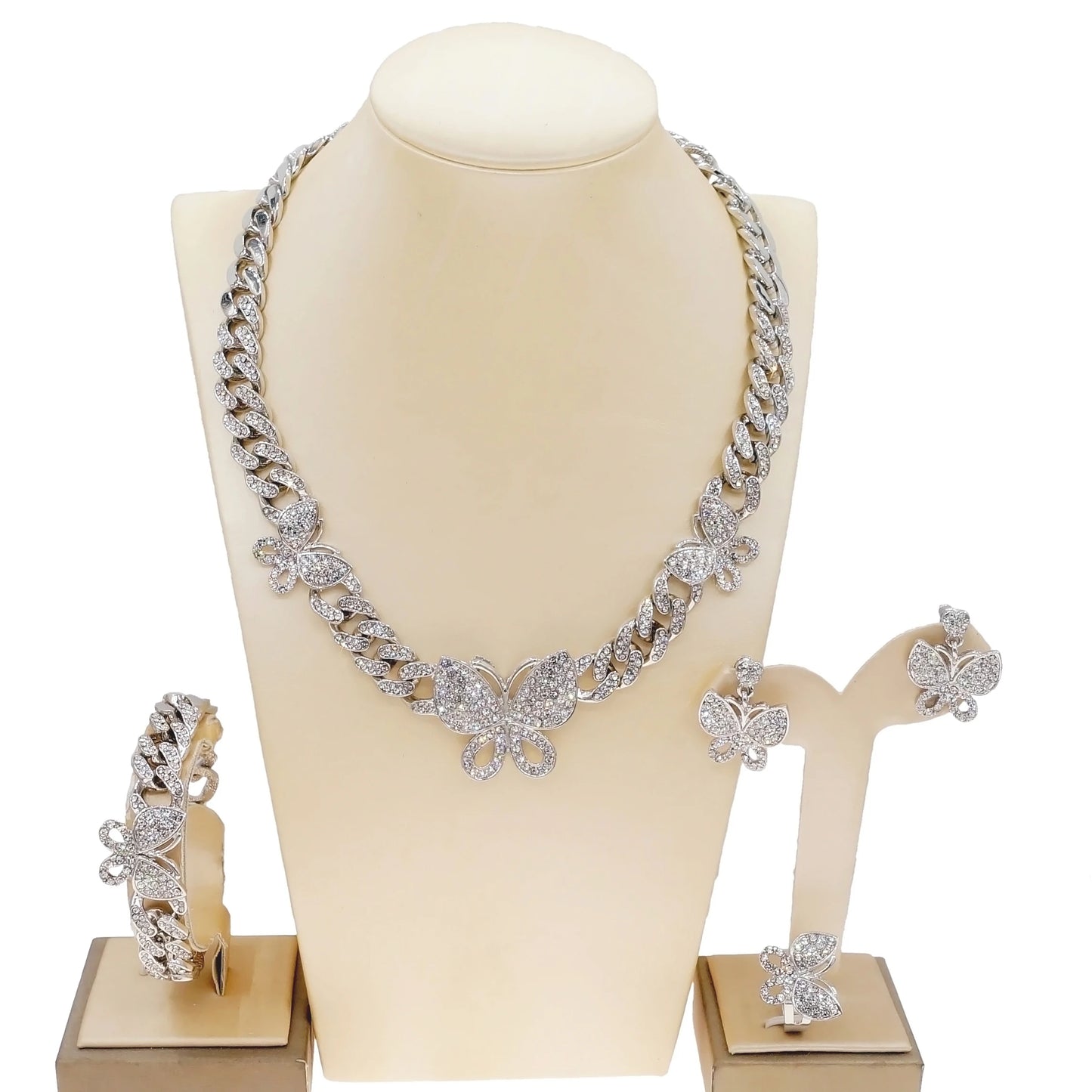 Zhuerrui Fashion 24K Gold Plated Jewelry Sets Flower Design Necklace Bangle Wholesale Brazilian Gold Plated Costume Access Z0015