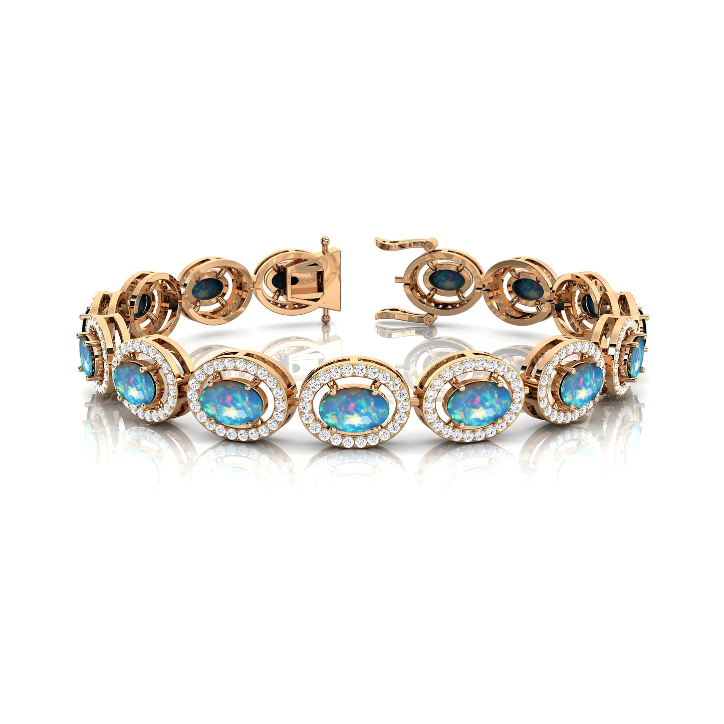 14K Gold Classic Wedding Tennis Bracelet with Real Diamonds Prong Setting Fine Jewelry Gift for Women & Men