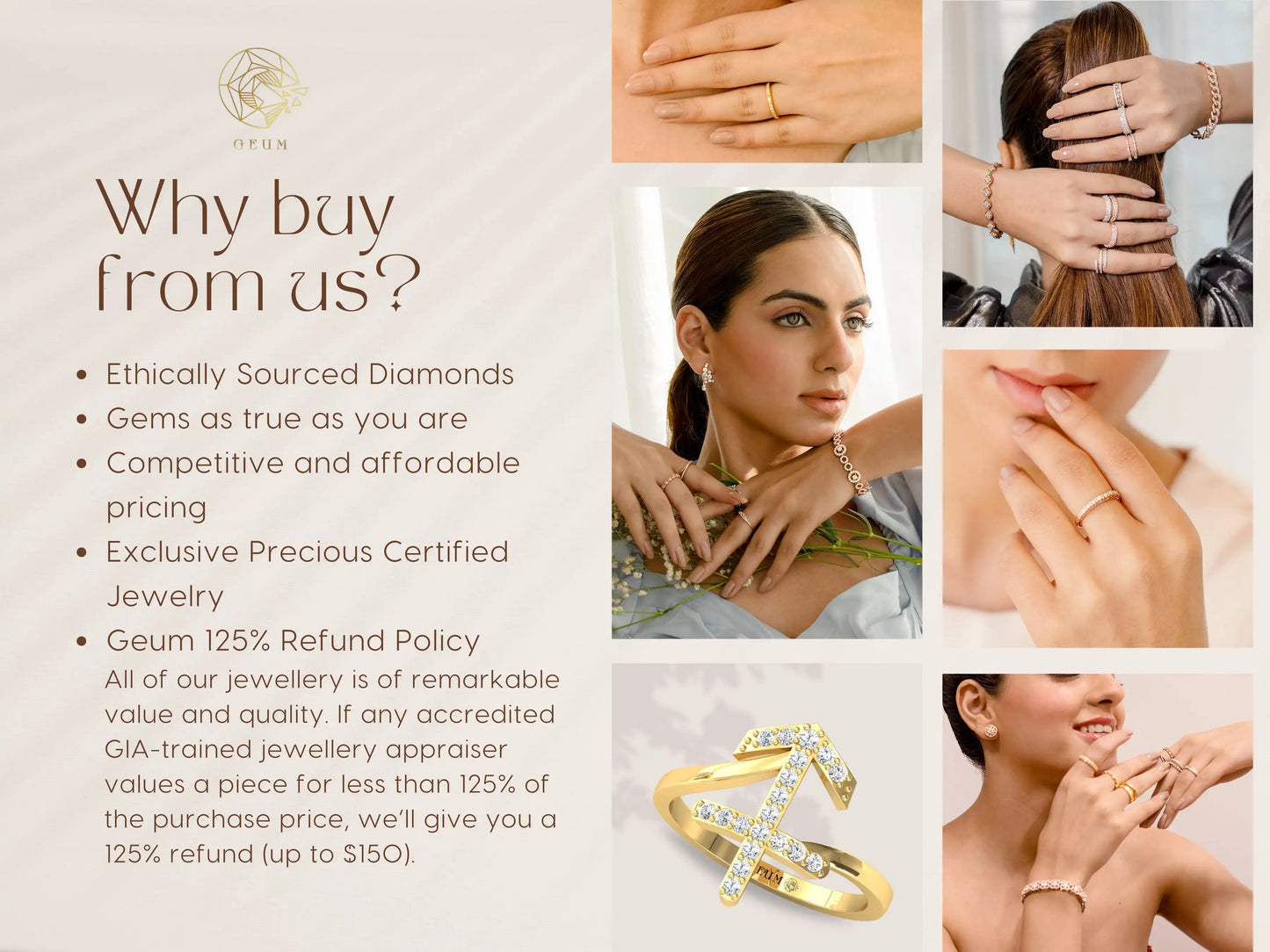 Luxury 14k Solid Gold Natural Citrine Ring Prong Setting Handmade Round Cut White Diamond Wedding Gemstone Jewelry Gift for Her