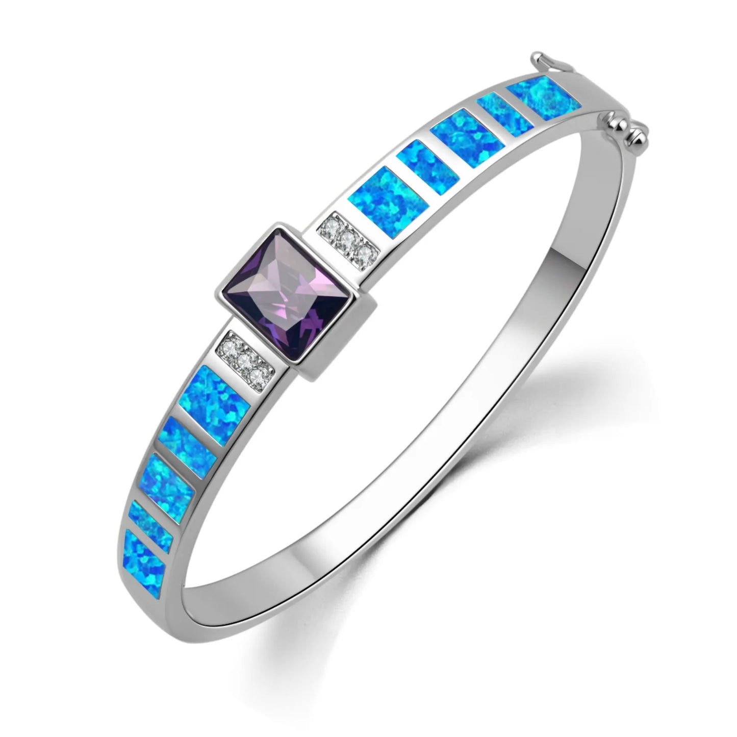 Modern Brass Minimalist Ocean Opal Ring-Hawaiian Design Bulk Jewelry Supplier