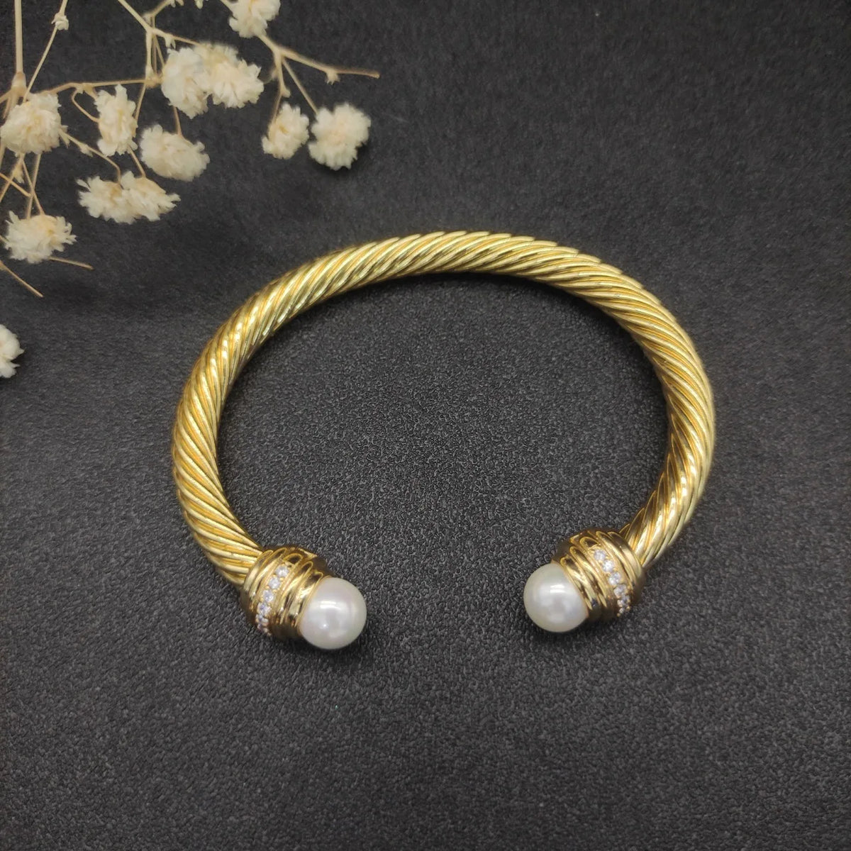 FASHIONISTA DY High-Quality 7mm Gold-Plated Diamond-Set Fashion Bracelet, Unisex Silver-Plated Diamond-Set Bracelet, Jewelry