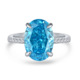 MuShan Jewelry Factory 4ct High Carbon Diamond Ring 925 Set With 9*13 European and American Style Light Luxury Women Ring