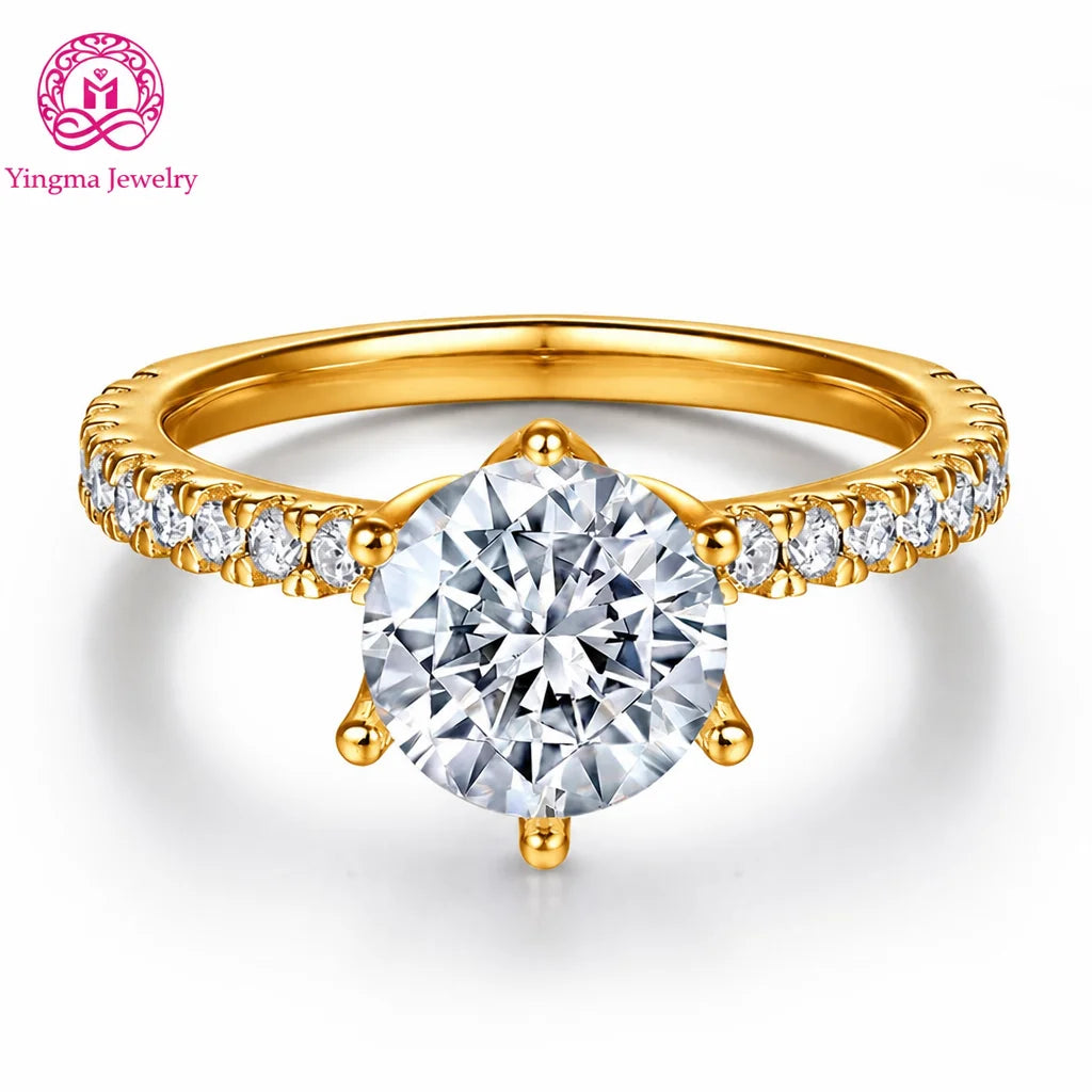 Gioiellieri IGI Certified Luxurious Lab Grown Diamond Ring 2ct D VVS1 Exceptional Sparkle 9K 10K 14K 18K Gold PT950 Women Fine Jewelry
