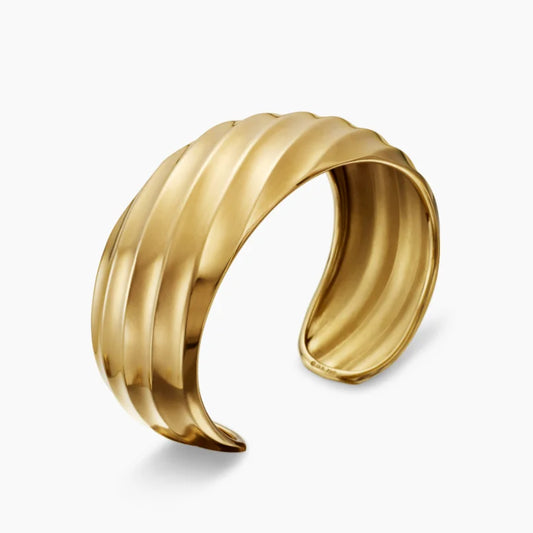 FASHIONISTA DY High-Quality 24mm Gold-Plated Bracelet, Unisex Silver-Plated Bracelet for Men and Women, Jewelry