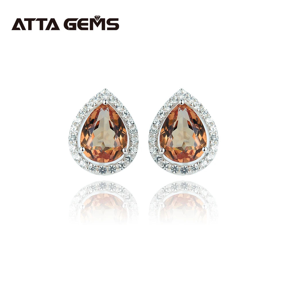 Synthetic Diaspore Zultanite Gemstone Jewelry Sets 925 Sterling Silver Ring Water Drop Earrings Necklace Wedding Gift for Women