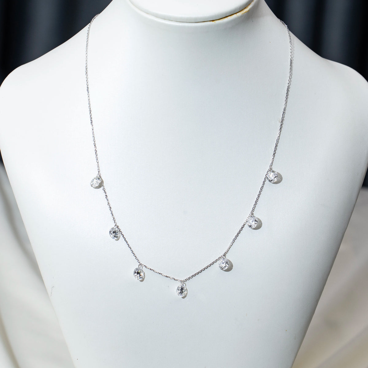Gemfiori MSN-960 9k 7pcs 1ct Each Loose Lab Diamond Pendant Necklace for Woman Custom Jewelry Valentine's Gift for Girlfriend Good Price
