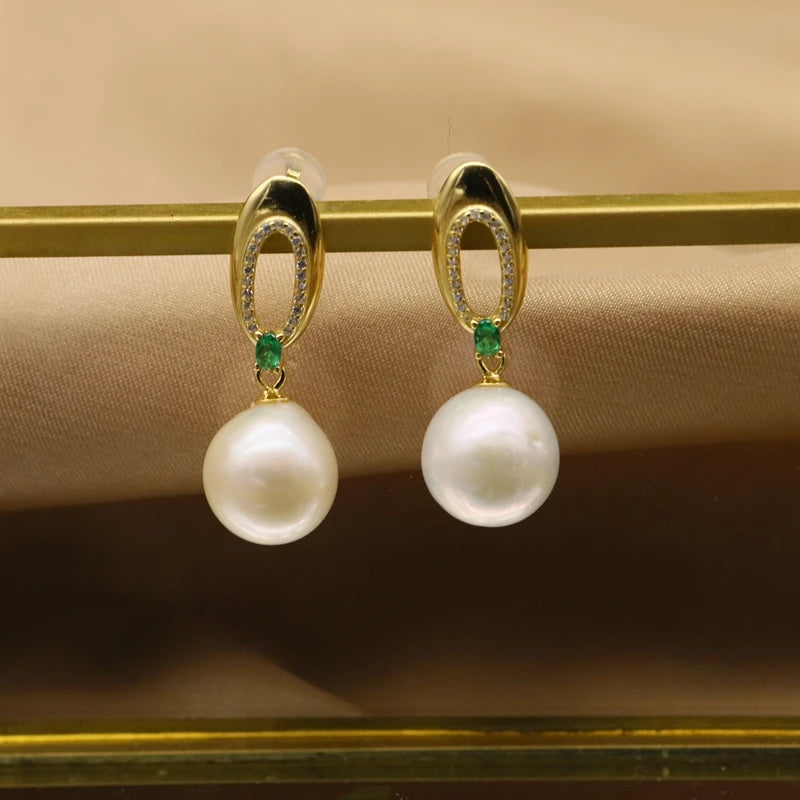 Natural Freshwater Pearl 925 Sterling Silver Earrings High Quality  Butterfly Jewelry Pearl Accessories