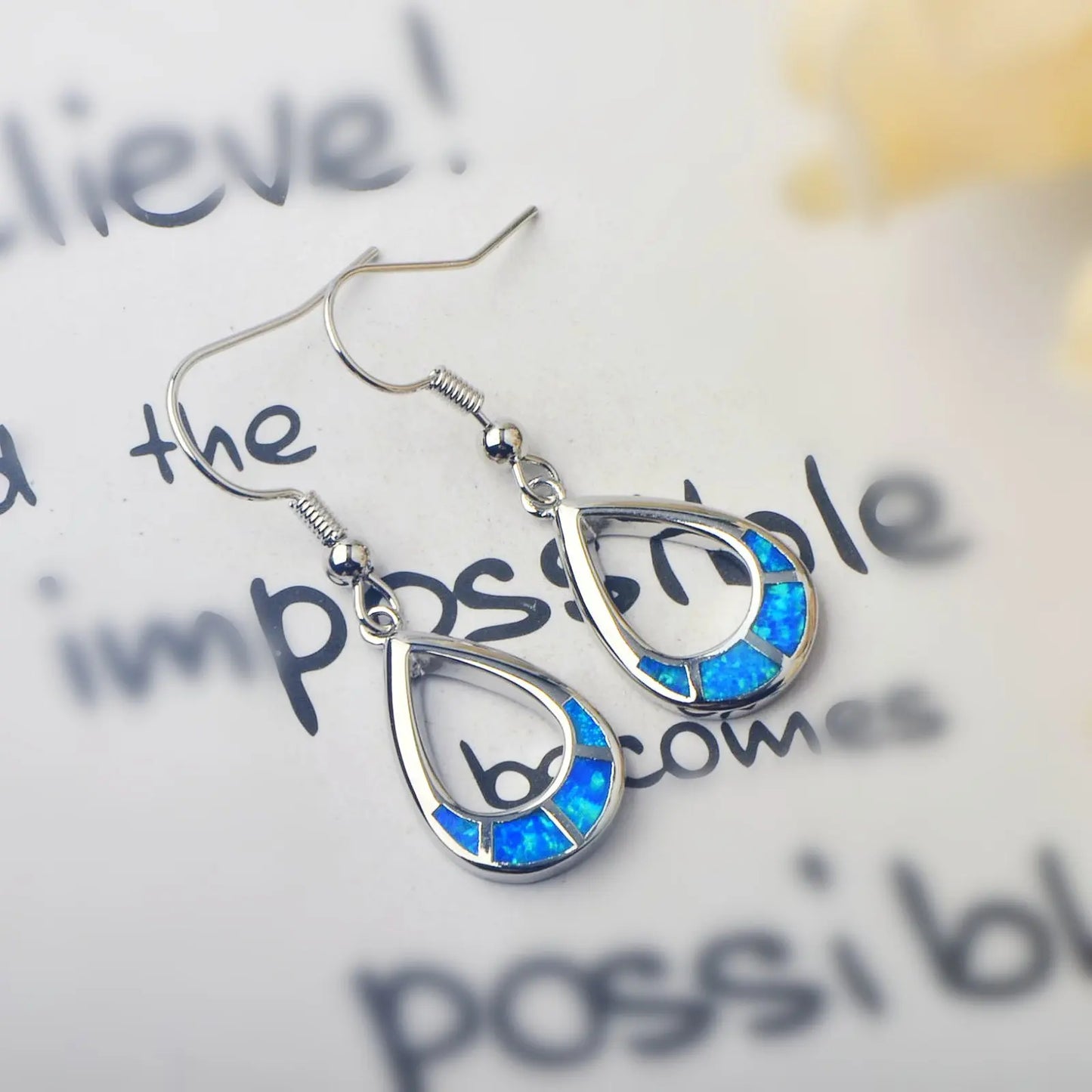 TikTok Bestseller Ocean-Inspired Drop Coin Earrings Girly Opal Jewelry