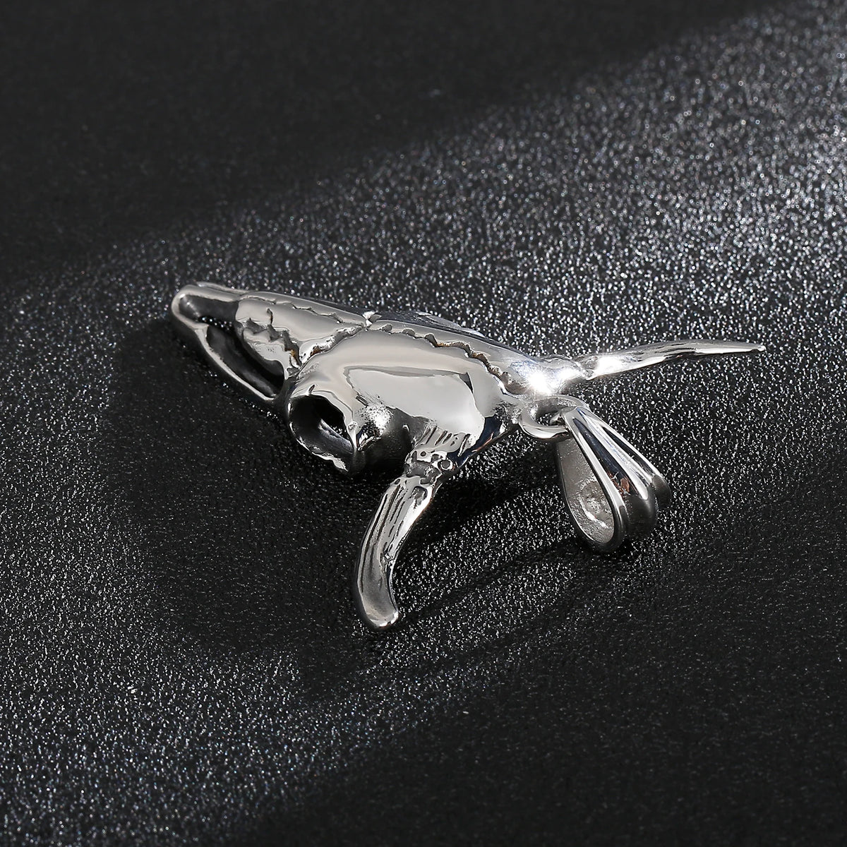 KALEN Punk Personality Cow Head Stainless Steel Charm Male Pendant