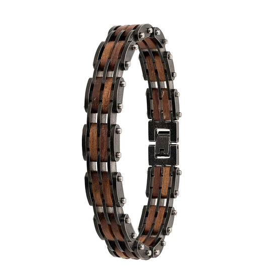 NEWLiFE REBEL Tempo Crest Bracelet in Stainless Steel