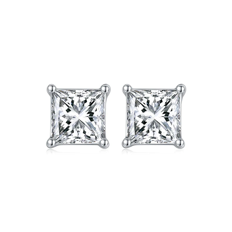 REDheart Hot Selling Fine 925 Sterling Silver Necklace Earrings Jewelry Sets Diamond Emerald Cut D Color Moissanite Wedding Jewelry Sets