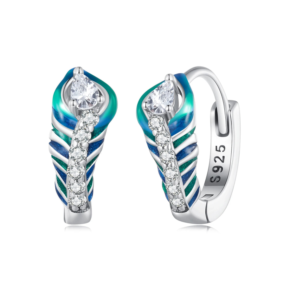 S&S 925 Silver CZ Stud & Clip-on Earrings | Micro-Set Zirconia | Platinum-Plated | Multi-Style